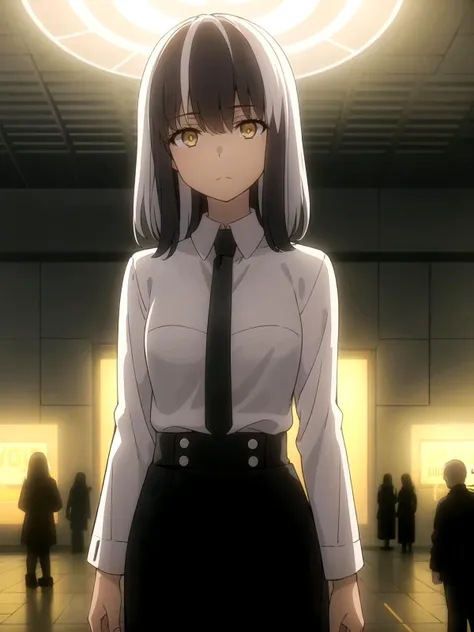 1girl, (shapely body), (solo), 19 years old, hdr, <lora:Ryouko_Kuriba_V3:0.7>, ((suit)), epic realistic, RAW, analog, dim light, neon lamps, (1 person), (((night))), blinding lights, relaxed posture, people in the background, dark lighting, neon advertising, advertising posters, advertising hologram, realistic shadows, stands in the semi-darkness of a ruined building, ((highly detailed skin, skin details)), sharp focus, 8k UHD, DSLR, high quality, film grain, Fujifilm XT3, soft cinematic light, adobe lightroom, photolab, hdr, intricate, highly detailed, (depth of field:1.4), faded, (neutral colors:1.2), (hdr:1.4), (muted colors:1.2), hyperdetailed, (natural skin texture, hyperrealism, soft light, sharp)