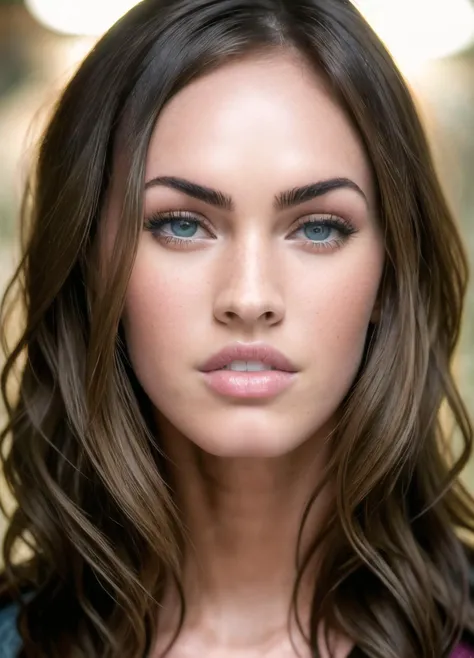 portrait of Megan Fox,  neutral ,  background hen house epic (photo, studio lighting,  sony a7, 50 mm, matte skin, pores, colors, hyperdetailed, hyperrealistic),<lyco:Megan Fox:1>