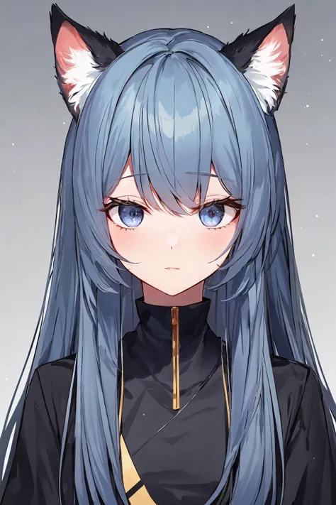 (masterpiece:1.0), (highest quality:1.12), (HDR:1.0), 1girl, solo, flat colors, colorful, animal ear fluff, solo, plants, (indigo), gradient background, smooth lighting, (splash art:0.8), portrait, (upper body:0.85), (random:1.4)