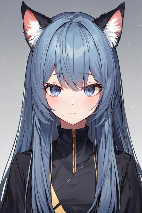 (masterpiece:1.0), (highest quality:1.12), (HDR:1.0), 1girl, solo, flat colors, colorful, animal ear fluff, solo, plants, (indigo), gradient background, smooth lighting, (splash art:0.8), portrait, (upper body:0.85), (random:1.4)