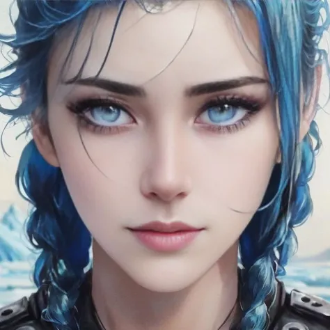 ((Best quality)), ((Masterpiece)), ((hyper Realistic)), ((closeup face 2.0)),1 caucasian woman,(((masterpiece:1.2), (best quality:1.2), hyper realistic,highestres,absurdres,extremely detailed,volumetic,dramatic lighting,<lora:JinxLol:1.0>, jinxlol, <lora:detailed_eye-10:1.0> ,octane render, hdr, (hyperdetailed:1.15), (soft light, sharp:1.2), 1girl, beautiful girl, ultra detailed eyes, mature, plump, 2.0)), ((high detail 2.0)), ((pores 2.0)), ((very detailed skin 2.0)), ((in a Glaciers and ice sheets location 2.0))