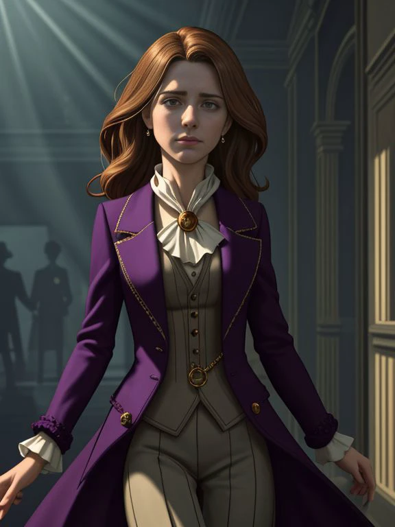 <lora:LCM_LoRA_Weights_SD15:0.8>
Kate_McFey wearing
frock coat, cravat, and pocket watch,
landing,
dramatic ambiance and interesting perspective illuminated by exquisite volumetric lighting using (scattered shadows) for depth, best quality masterpiece composition, rich color and sharp focus, depth of field, detailed and cinematic scene