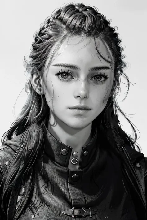 (masterpiece, best quality)
AliciaPlague, monochrome, greyscale, solo, 1girl, realistic, lips, looking at viewer, long hair, portrait
<lora:epi_noiseoffset2:1>, <lora:add_detail:0.5>, <lora:AliciaPlague:1>