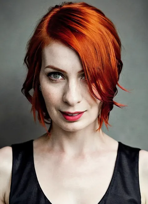 an exquisite portrait photograph, 85mm medium format photo of (ohwx woman) <lora:HayleyWilliams:1> with a classic haircut