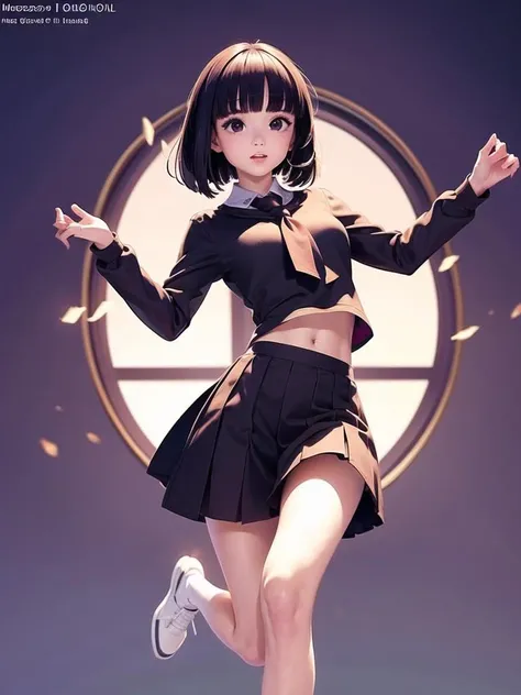 1girl, solo,(best quality),(masterpiece:1.1), full body, looking_at_viewer, dynamic angle, cute, clear facial skin,