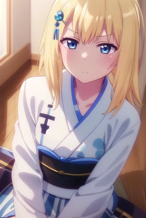 zerueltenmawhite, <lora:zeruel tenma white s1-lora-nochekaiser:1>,
zeruel tenma white, blue eyes, blonde hair, hair ornament, hairclip,
BREAK japanese clothes, kimono, sash, obi, white kimono,
BREAK indoors, classroom,
BREAK looking at viewer, (cowboy shot:1.5),
BREAK <lyco:GoodHands-beta2:1>, (masterpiece:1.2), best quality, high resolution, unity 8k wallpaper, (illustration:0.8), (beautiful detailed eyes:1.6), extremely detailed face, perfect lighting, extremely detailed CG, (perfect hands, perfect anatomy),