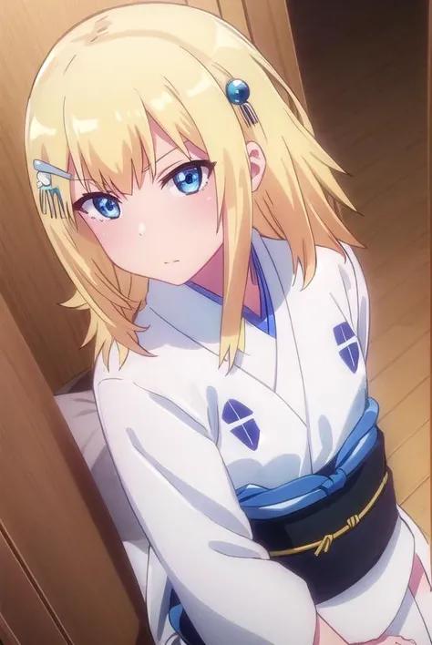 zerueltenmawhite, <lora:zeruel tenma white s1-lora-nochekaiser:1>,
zeruel tenma white, blue eyes, blonde hair, hair ornament, hairclip,
BREAK japanese clothes, kimono, sash, obi, white kimono,
BREAK indoors, classroom,
BREAK looking at viewer, (cowboy shot:1.5),
BREAK <lyco:GoodHands-beta2:1>, (masterpiece:1.2), best quality, high resolution, unity 8k wallpaper, (illustration:0.8), (beautiful detailed eyes:1.6), extremely detailed face, perfect lighting, extremely detailed CG, (perfect hands, perfect anatomy),