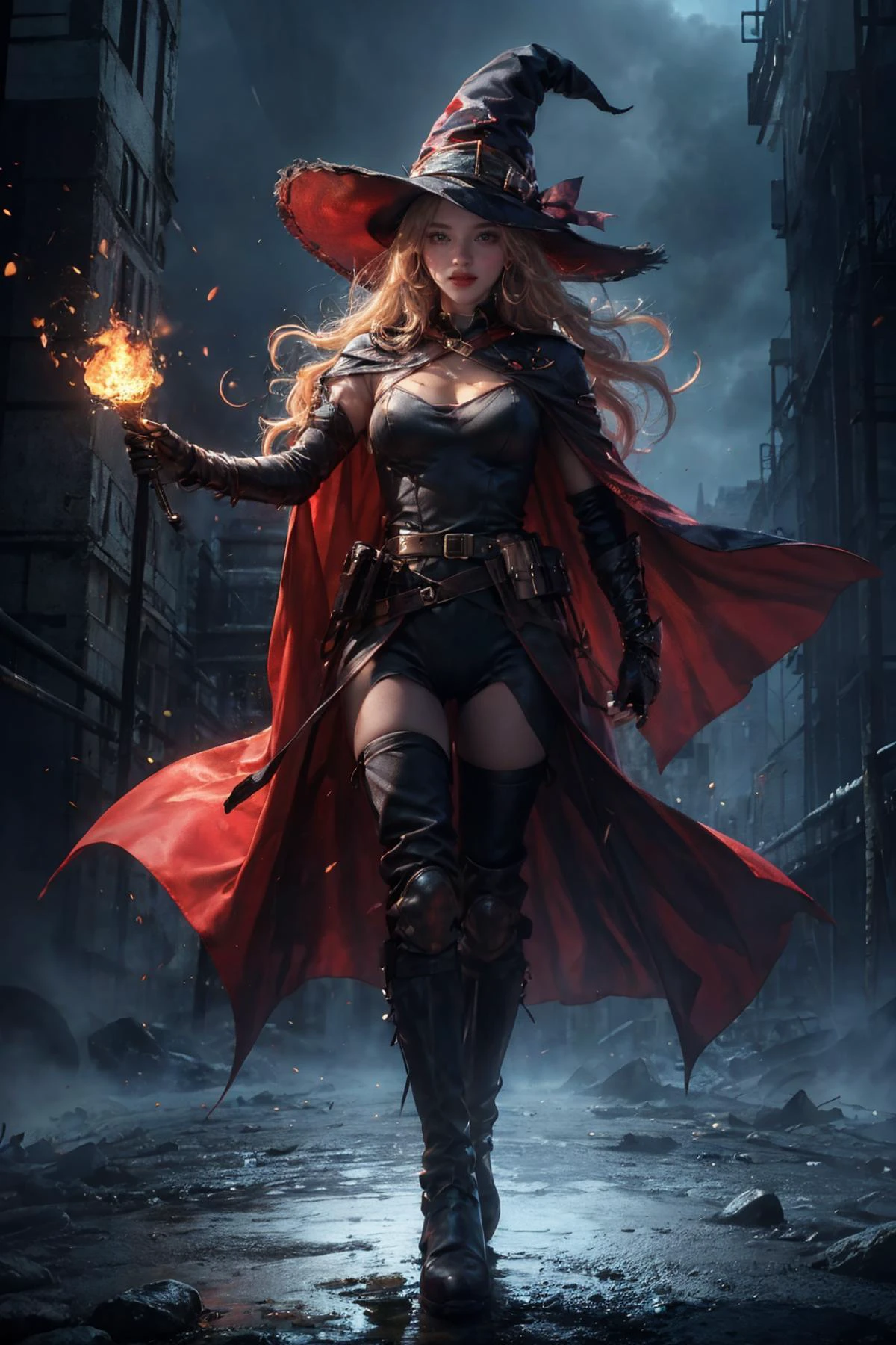 1girl,
heavy rain,
bfbfbf, fire, battlefield, Best quality, ultra high res, excellent composition, cinematic atmosphere, dynamic dramatic ambient light, weapon, embers, blood on weapon, explosion, mexico, wreckage, crazy, p-class battleship \(cosplay\), cape, lightning, solo, blood from mouth, halo, blood, grin, teeth, sword, machinery, blood splatter, cosplay, crazy eyes, crazy smile, red sky, sky, smile, cloud, upper body, constricted pupils, black hair, turret, fireball, headgear,
masterpiece, aesthetic
<lora:æåºæ°å´v3:0.6>