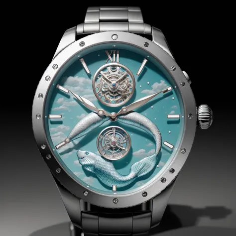 <lora:W4tch35_05A-000005:1>,an advertising photograph of a (W4tch35:1.1) as a (dress_watch:0.8) with a mermaid face,on watch stand,medium shot,tilt shift,bokhe,8k wallpaper,masterpiece,photorealistic,HDR UHD,high contrast,hyper realistic,volumetric lighting,