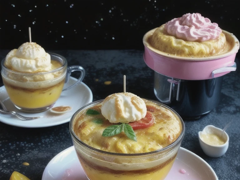 food photography of Italian Sausage & Pepper Frittata Affogato <lora:difConsistency_photo:0.5>, <lora:difConsistency_detail:0.55>, <lora:difConsistency_darktheme:0.35> <lora:KawaiiTech:1> kawaiitech, kawaii, cute colors, scifi,