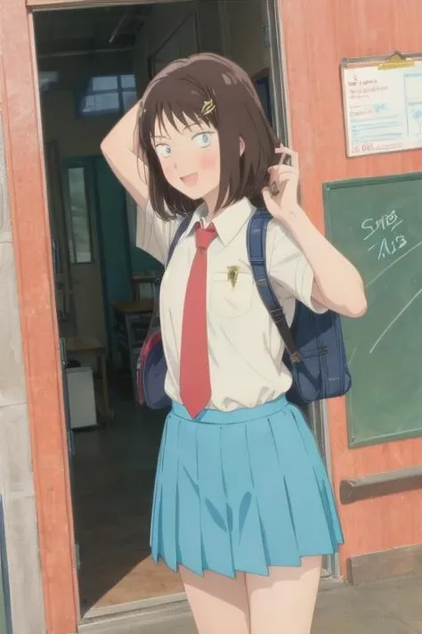 mitsumi,<lora:0007Smitsumi:1>,school_uniform,pose,