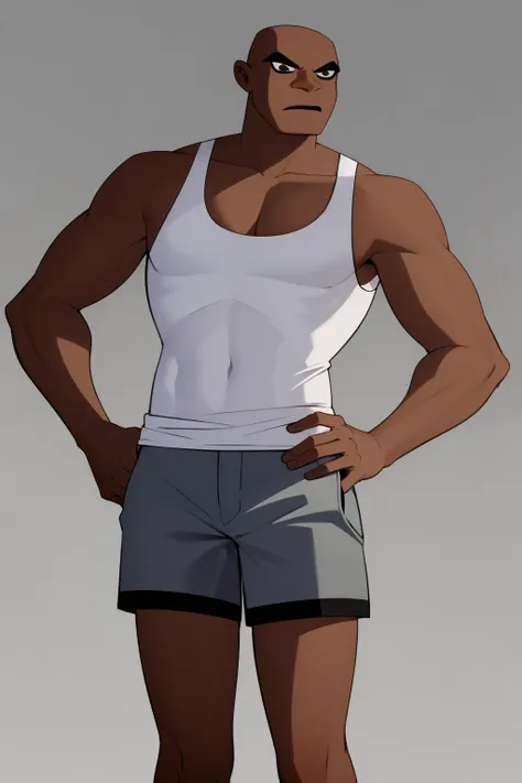 One Solo Lean Asian Men not Women, Biological Male, dark ash brown cool tone, nude, sheer mesh tank top, mesh micro thong bikini, ash grey dark hair, pink undertone skin, he showing off his body, full body portrait from head to toe, comic artstyle 2D