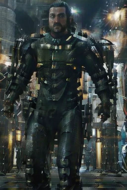 (exoskeleton:1.5), 1 mature man,
DutchRDR , realistic, science fiction, mecha, scifi
looking at viewer,
