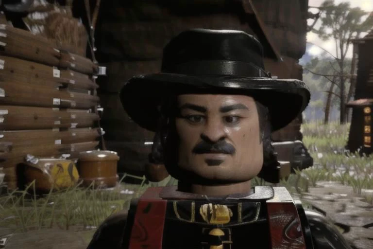 1 mature man, DutchRDR , realistic, (legoavatar), looking at viewer,
(backdrop is spellboundshacks)