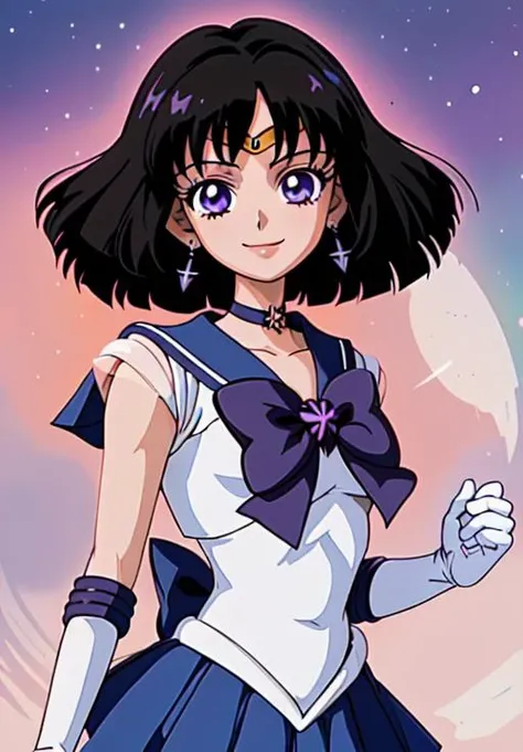 <lora:sailor_moon:0.8>, sailor_saturn, smile, closed mouth,