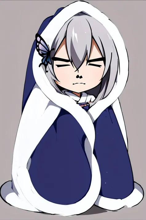 (masterpiece, best quality), intricate details,
1girl, <lora:rezero_echidna-10:0.8> rzechidna, butterfly hair ornament,
<lora:cozyblanket-nvwls-v1:0.8> cozyblanket, chibi, simple background, blanket,
<lora:Yaranaika:0.8> YaranaikaFace,