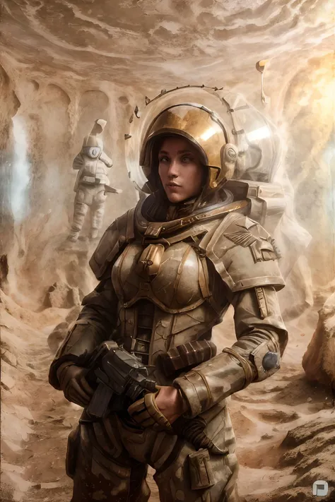 1girl, (photographic:1.3), (RAW photo:1.3), (ultra wide lens:1.3), (far shot:1.3), (selfie shot:1.3), ((nc4v4n1s)), (an astronaut taking selfie floating on space:1.4), soldier, spacesuit, rifle, fighting, war, battle, (helmet on:1.3), (infinite space behind her:1.3), (no gravity:1.1), soft lighting, film grain, Fujifilm XT3, dslr, masterpiece, best quality, realistic, high-quality, realistic works, ultra-high details, 8k uhd, real skin materials, <lora:add_detail:1>, <lora:LowRA:0.5>, astra militarum, imperial guard, wh40k, <lyco:whsororitas_v4:.3>, <lyco:ww1ger_v0.1:.7>, white spacesuit, armor, detailed eyes, sharp focus, <lyco:Saint Celestine MK1 by CARAXES:.5>