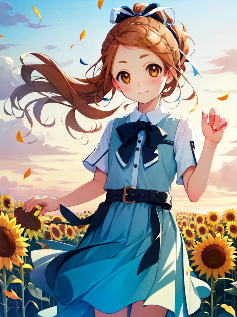 masterpiece,
1girl, sunflower,
<lyco:kouno miyako v1.1:00.75>kouno miyako,