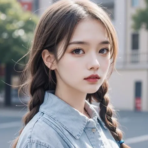 (masterpiece:1.2),pastel color,[twin braids],1girl,standing,portrait,
