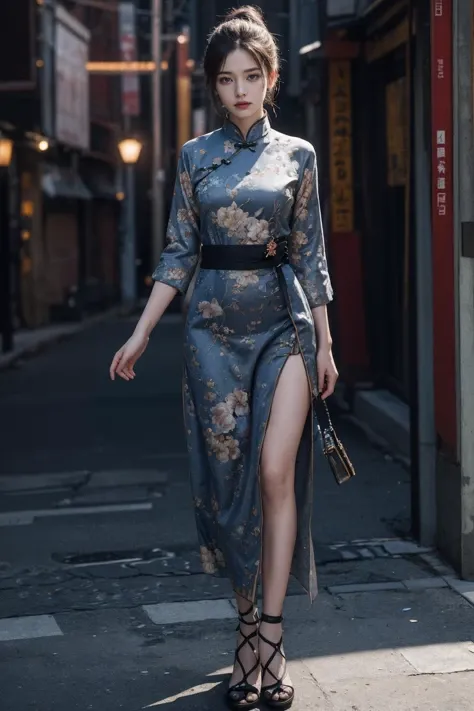 (best quality:1.4),(masterpiece:1.4),(photorealistic:1.4),(Realistic:1.2),(ultra high res, raw photo:1.4),(hdr, hyperdetailed:1.2),(8K:1.2),cinematic photo,1girl,full body,chinese clothes,outdoors,