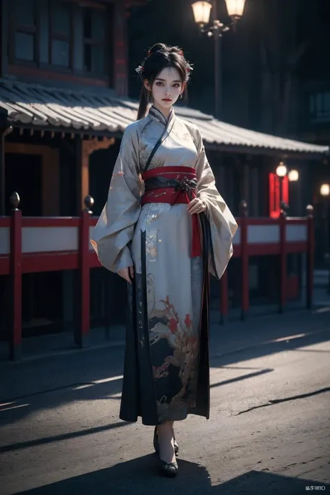 (best quality:1.4),(masterpiece:1.4),(photorealistic:1.4),(Realistic:1.2),(ultra high res, raw photo:1.4),(hdr, hyperdetailed:1.2),(8K:1.2),cinematic photo,1girl,full body,chinese clothes,hanfu,outdoors,<lora:cyberhanfu_v1:0.5>,