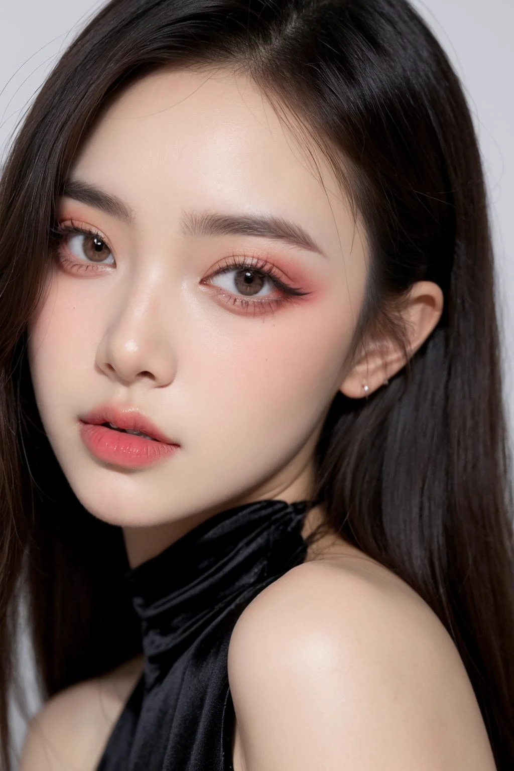 girl,pink eye shadow,dress,<lora:Superç§æè¸ArienScientificFace_v1.0:0.75>,