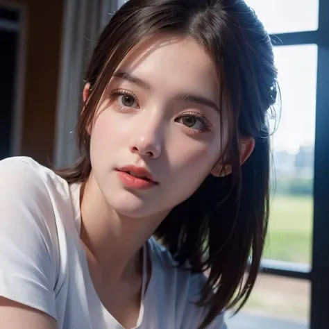 1 girl, depth oF Field, First-person view, F/1.8, 135 mm, Nikon, UHD, Retina, masterpiece, precise, Anatomically correct, textured skin, Super Detail, High Detail, high quality, best quality, high resolution, 1080p, HD, 4K, 8k