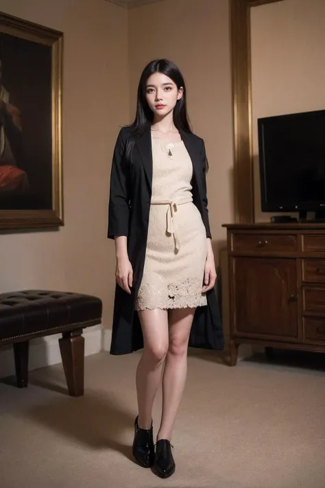 (best quality:1.4),(masterpiece:1.4),(photorealistic:1.4),(Realistic:1.2),(ultra high res, raw photo:1.4),(hdr, hyperdetailed:1.2),(8K:1.2),cinematic photo 1girl,full body,(black long straight hair:1.2),<lora:Again_Girl_A12:0.8>,