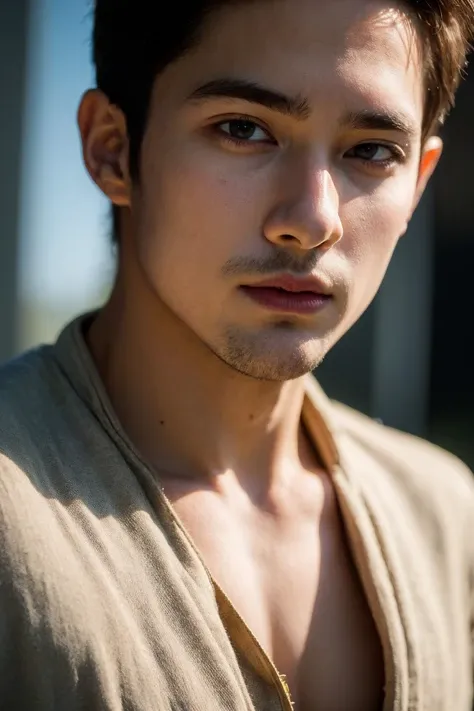 (best quality:1.4),(masterpiece:1.4),(photorealistic:1.4),(Realistic:1.2),(ultra high res, raw photo:1.4),(hdr, hyperdetailed:1.2),(8K:1.2),cinematic photo 1man,upper body,