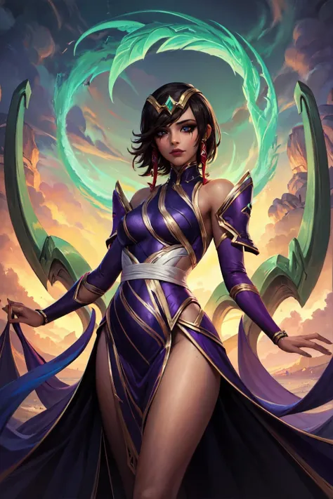 Psychedelic style, Персонаж игры League of Legends, Karma, Metaverse, Detail,