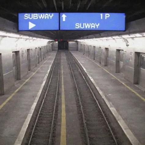 <lora:old_camera_vhs_footage_mix:1> old vhs cam recorder footage of a subway station, futuristic