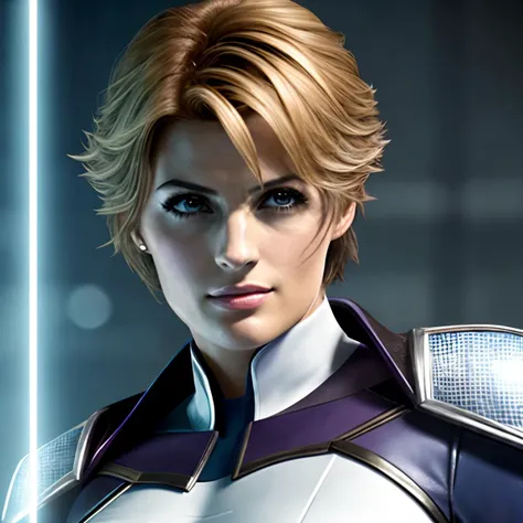 a portrait of power girl from justice society of america as stana-t2, fantasy, sharp focus, intricate, elegant, digital painting, artstation, matte, highly detailed, concept art, illustration, ambient lighting, art by ilya kuvshinov, artgerm, alphonse mucha, and greg rutkowski,