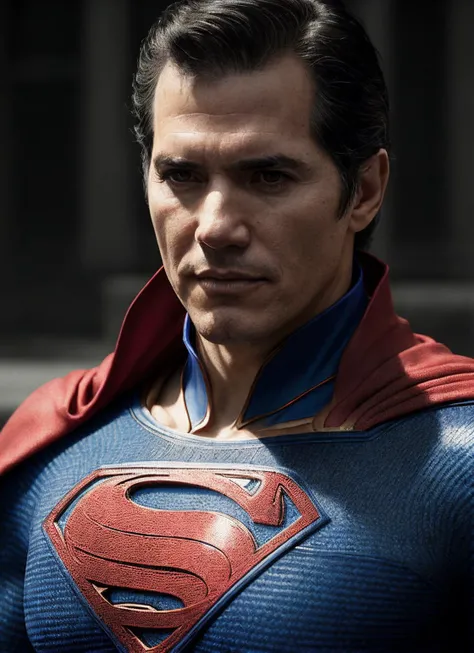 superman costume, a photo of sks person, ((detailed face)), ((canon m50)), ((award winning)), (High Detail), Sharp, 8k, Cinematic lighting, soft lighting, greg rutkowski, trending on artstation, intricate, gothic clothing, victoria secret,, <lora:locon_johnleguizamo_v1_from_v1_64_32:1>