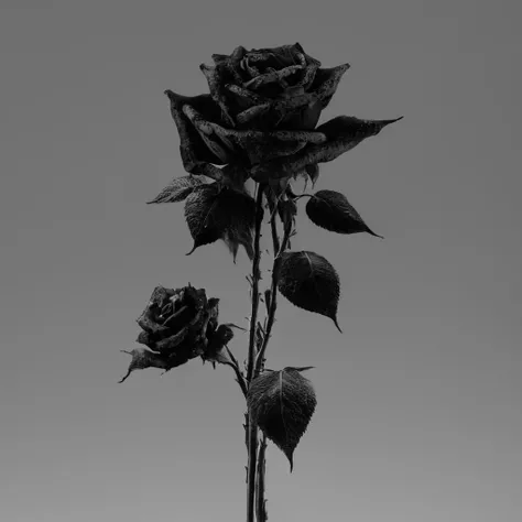 UHD, 4k, ultra detailed, cinematic, a photograph of  <lora:vantablack style:1>
a bunch of black roses that are in a vase,monochrome,flower,greyscale,no humans,rose,black background,thorns,still life , vantablack style, super-black coating style, dark coating style
 <lora:Low-key lighting Style:1>, epic, beautiful lighting, inpsiring