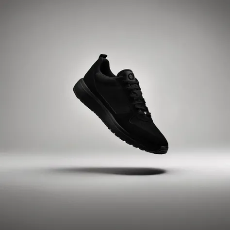 UHD, 4k, ultra detailed, cinematic, a photograph of  <lora:vantablack style:1>
a black matte sneaker with a black sole and a black sole,simple background,white background,monochrome,no humans,cat,black cat,still life , vantablack style, super-black coating style, dark coating style
 <lora:Low-key lighting Style:1>, epic, beautiful lighting, inpsiring