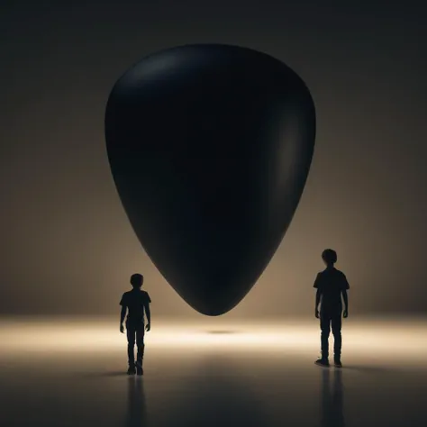 UHD, 4k, ultra detailed, cinematic, a photograph of <lora:vantablack style:1>
two people walking in a dark room with a large black object,shirt,standing,male focus,multiple boys,pants,2boys , vantablack style, super-black coating style, dark coating style
<lora:Low-key lighting Style:1>, epic, beautiful lighting, inpsiring