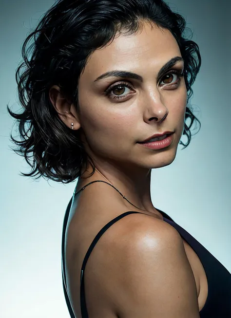 portrait of Morena Baccarin, epic (photo, studio lighting, hard light, sony a7, 50 mm, matte skin, pores, colors, hyperdetailed, hyperrealistic), <lyco:Morena Baccarin:1.1>