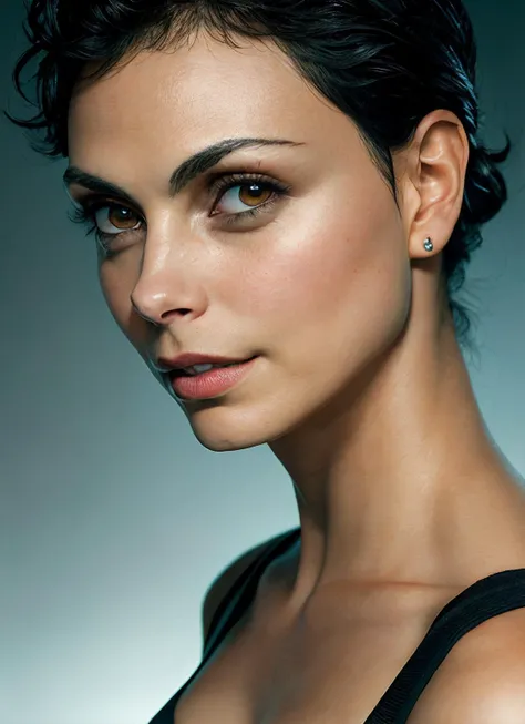 portrait of Morena Baccarin, epic (photo, studio lighting, hard light, sony a7, 50 mm, matte skin, pores, colors, hyperdetailed, hyperrealistic), <lyco:Morena Baccarin:1.1>