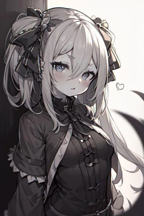 black and white hair
// girl