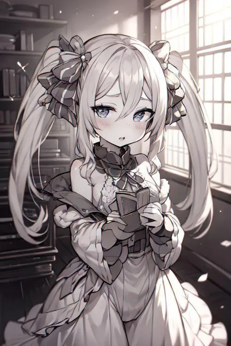 black and white hair
// girl