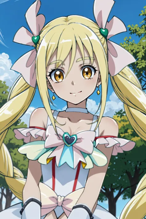 masterpiece, best quality, solo, 1girl,looking at viewer,outdoor,
<lora:cureechoV1:0.8>cureecho