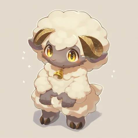 furry, anthro, cute, kemono, male focus, solo, sheep, score_9, score_8_up, male, full body, digital art, highly detailed,