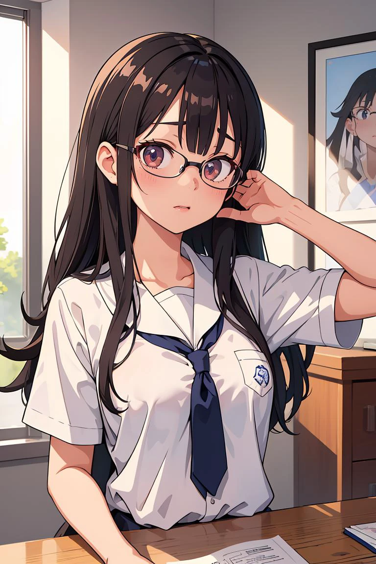(masterpiece, best quality), 1girl, <lora:eft_nagatoro_president-02:1> eft_nagatoro_president