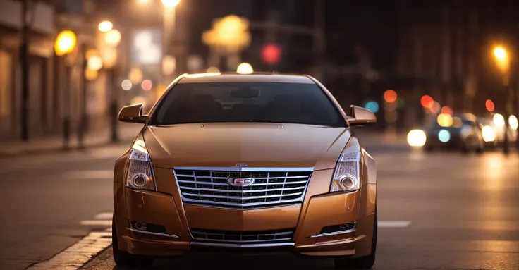 high-resolution 8k photograph of bright yellow metallic 2014cts in downtown Bogota at night, (studio lighting), sharp focus, shallow depth of field, bokeh, lens flare, <lora:2014cts2-000016:0.33>