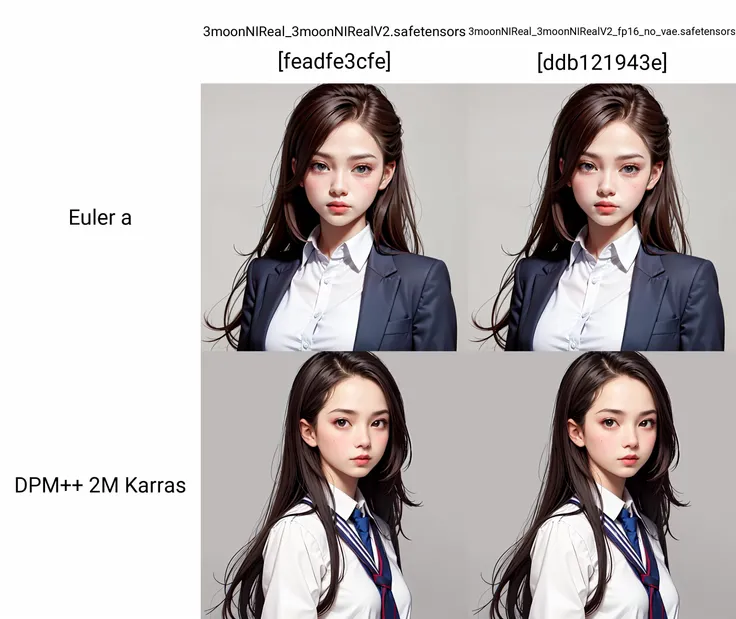 (masterpiece, best quality:1.3), upper body, solo, a cute girl, school uniform, simple grey background