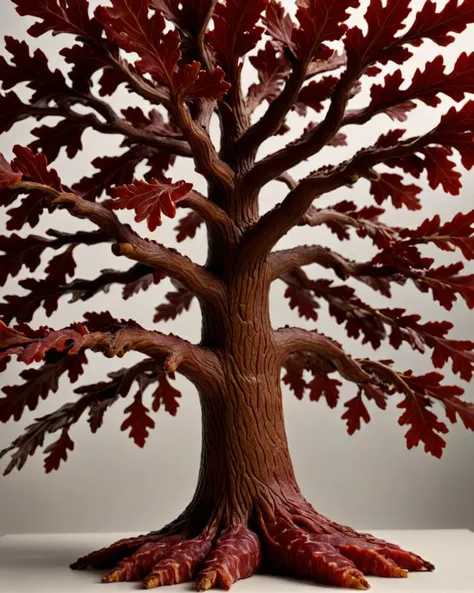Cinematic still, profile of a Oak tree, Hopeless, Royalcore, short lighting, Cinestill, <lora:dvr-slm:1> dvr-slm