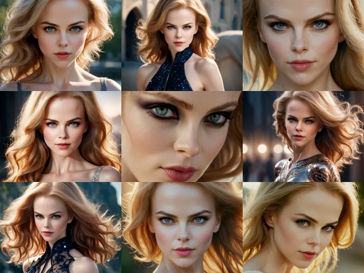Nicole Kidman, (exotic, alluring, sexy), (beautiful gorgeous face, shaped face), (detailed pupils:1), (crystal clear eyes:1.2), (dark eyeshadows:2), (black eyeliners:1), (blush cheeks:0.8), (lipstick:0.8, lipgloss:0.8), (full lips:1.2), (pouty lips:1.2), (freckled skin:1), (oily tan skin:1), smirk, smile, ((masterpiece)), (high quality), (Ultra-HD), (high-resolution), (4k, 8k, 16k), (epic), (insanely detailed:1), (hyper-realistic:1), (HDR, vivid colors, colorful), (vfx, bokeh), (volumetric lighting, global illumination, ray tracing:1), absurdres, RAW, award winning photography, professional film photography, film photography:1.2, photorealistic, depth of field, shallow focus, shallow focus, (cinematic lighting:1), (cinematic film photography:1.2)