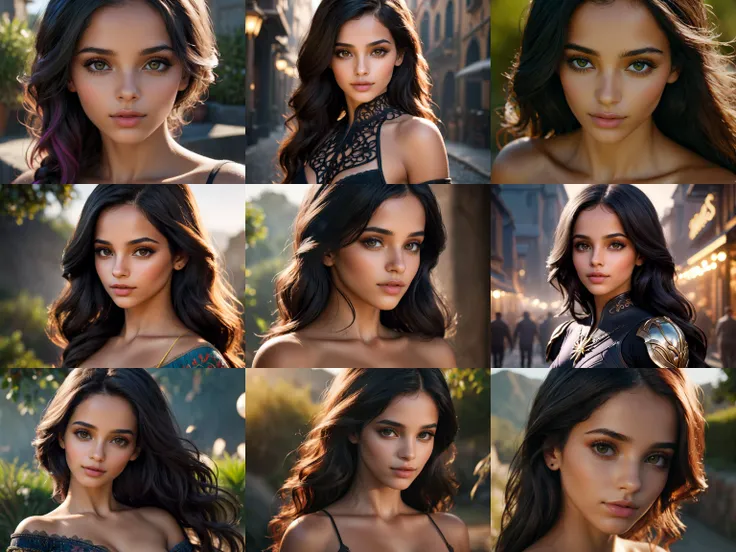 Isabela Merced, (exotic, alluring, sexy), (beautiful gorgeous face, shaped face), (detailed pupils:1), (crystal clear eyes:1.2), (dark eyeshadows:2), (black eyeliners:1), (blush cheeks:0.8), (lipstick:0.8, lipgloss:0.8), (full lips:1.2), (pouty lips:1.2), (freckled skin:1), (oily tan skin:1), smirk, smile, ((masterpiece)), (high quality), (Ultra-HD), (high-resolution), (4k, 8k, 16k), (epic), (insanely detailed:1), (hyper-realistic:1), (HDR, vivid colors, colorful), (vfx, bokeh), (volumetric lighting, global illumination, ray tracing:1), absurdres, RAW, award winning photography, professional film photography, film photography:1.2, photorealistic, depth of field, shallow focus, shallow focus, (cinematic lighting:1), (cinematic film photography:1.2)