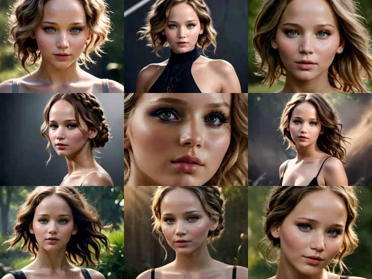 Jennifer Lawrence, (exotic, alluring, sexy), (beautiful gorgeous face, shaped face), (detailed pupils:1), (crystal clear eyes:1.2), (dark eyeshadows:2), (black eyeliners:1), (blush cheeks:0.8), (lipstick:0.8, lipgloss:0.8), (full lips:1.2), (pouty lips:1.2), (freckled skin:1), (oily tan skin:1), smirk, smile, ((masterpiece)), (high quality), (Ultra-HD), (high-resolution), (4k, 8k, 16k), (epic), (insanely detailed:1), (hyper-realistic:1), (HDR, vivid colors, colorful), (vfx, bokeh), (volumetric lighting, global illumination, ray tracing:1), absurdres, RAW, award winning photography, professional film photography, film photography:1.2, photorealistic, depth of field, shallow focus, shallow focus, (cinematic lighting:1), (cinematic film photography:1.2)