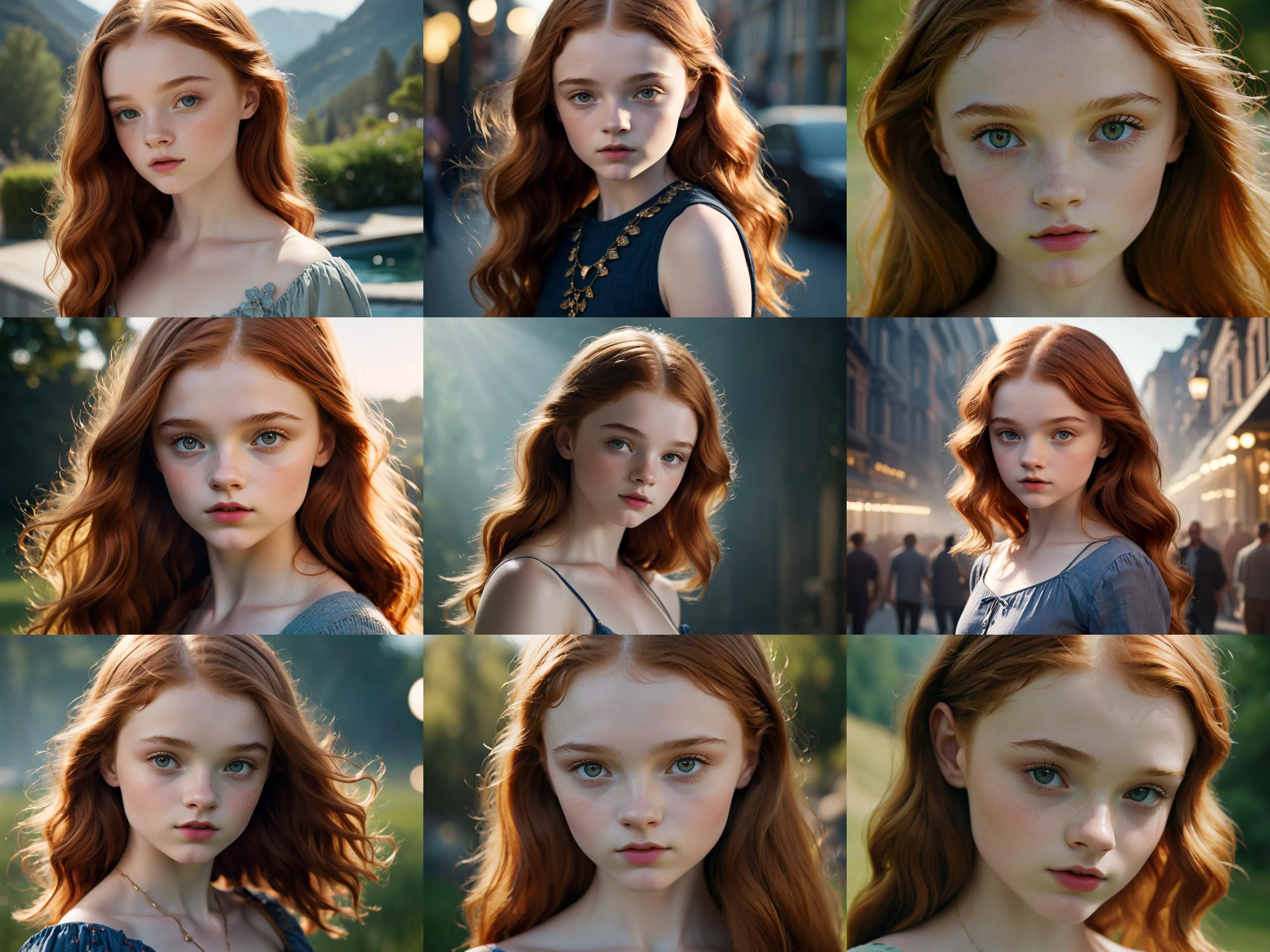 Sadie Sink, (exotic, alluring, sexy), (beautiful gorgeous face, shaped face), (detailed pupils:1), (crystal clear eyes:1.2), (dark eyeshadows:2), (black eyeliners:1), (blush cheeks:0.8), (lipstick:0.8, lipgloss:0.8), (full lips:1.2), (pouty lips:1.2), (freckled skin:1), (oily tan skin:1), smirk, smile, ((masterpiece)), (high quality), (Ultra-HD), (high-resolution), (4k, 8k, 16k), (epic), (insanely detailed:1), (hyper-realistic:1), (HDR, vivid colors, colorful), (vfx, bokeh), (volumetric lighting, global illumination, ray tracing:1), absurdres, RAW, award winning photography, professional film photography, film photography:1.2, photorealistic, depth of field, shallow focus, shallow focus, (cinematic lighting:1), (cinematic film photography:1.2)